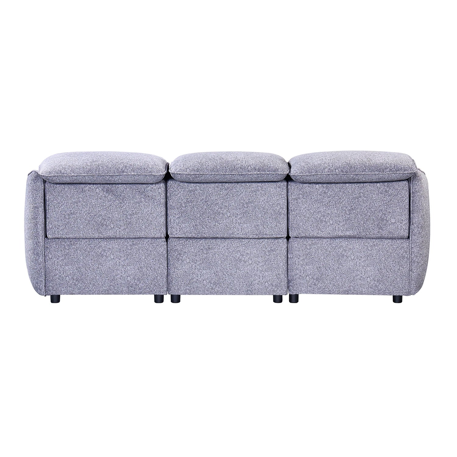 Libra Grey Fabric Power Recliner 3 Seater Sofa with Adjustable Headrests - Pendle Village Furniture
