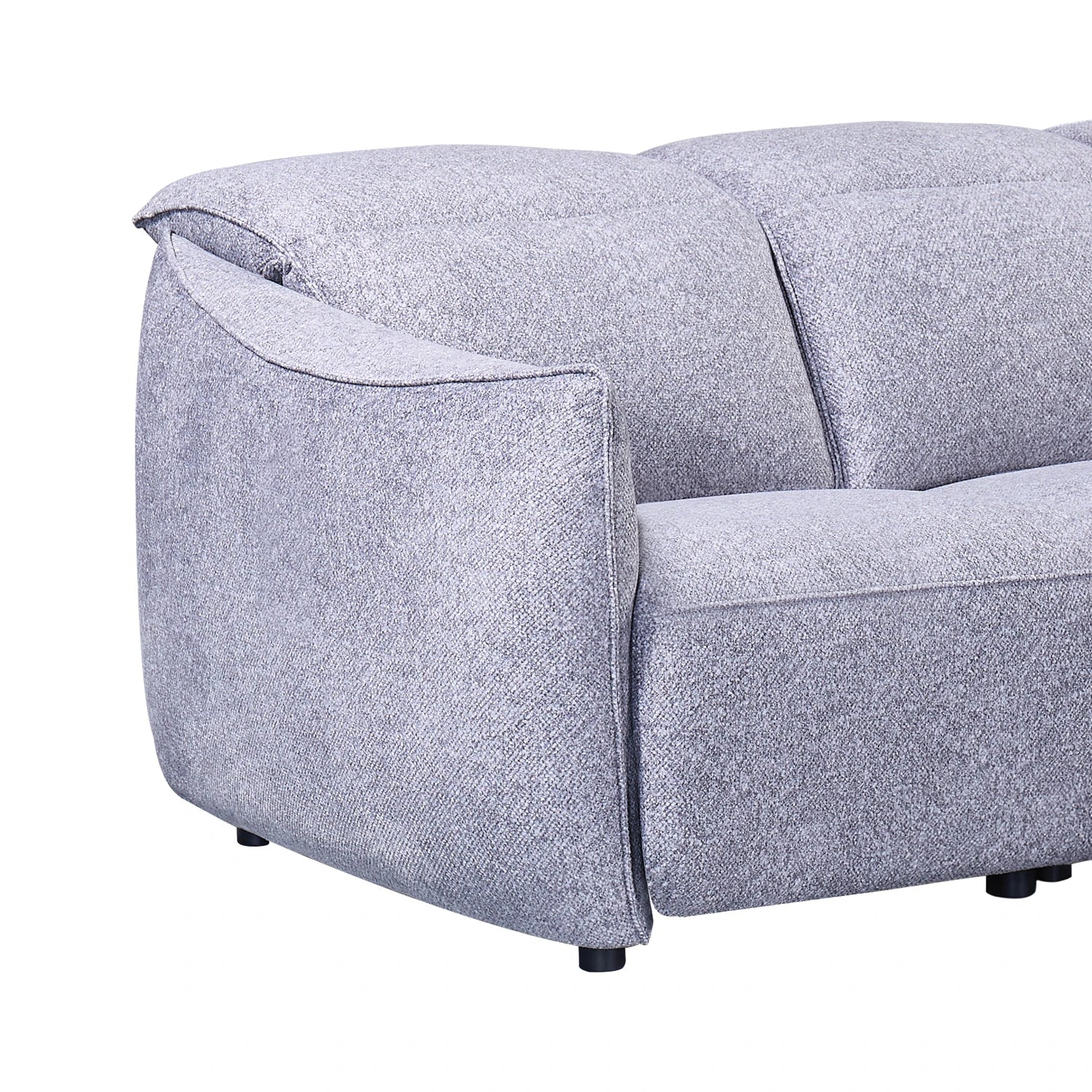 Libra Grey Fabric Power Recliner 3 Seater Sofa with Adjustable Headrests - Pendle Village Furniture