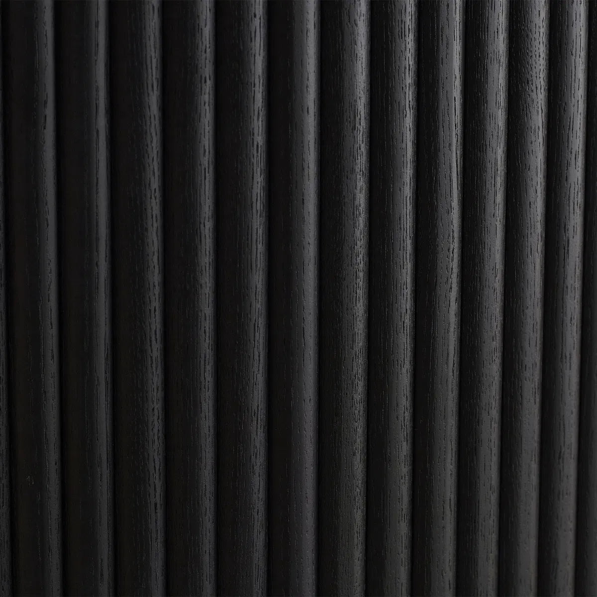 Lewes Fluted Extending Dining Table in Black - Pendle Village Furniture