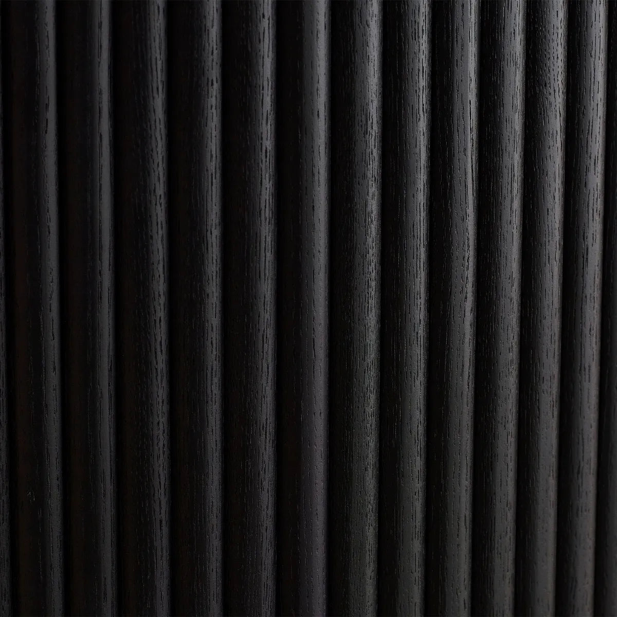 London Black Fluted Round Dining Table Round Dining Table - Base Closeup