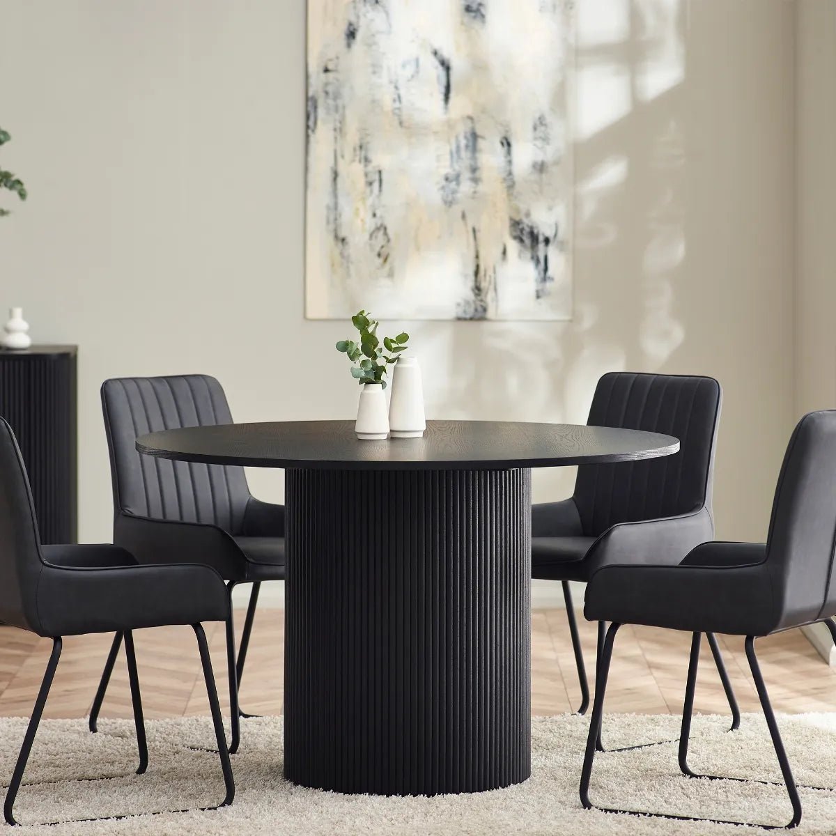 London Round Dining Table Set - Pendle Village Furniture