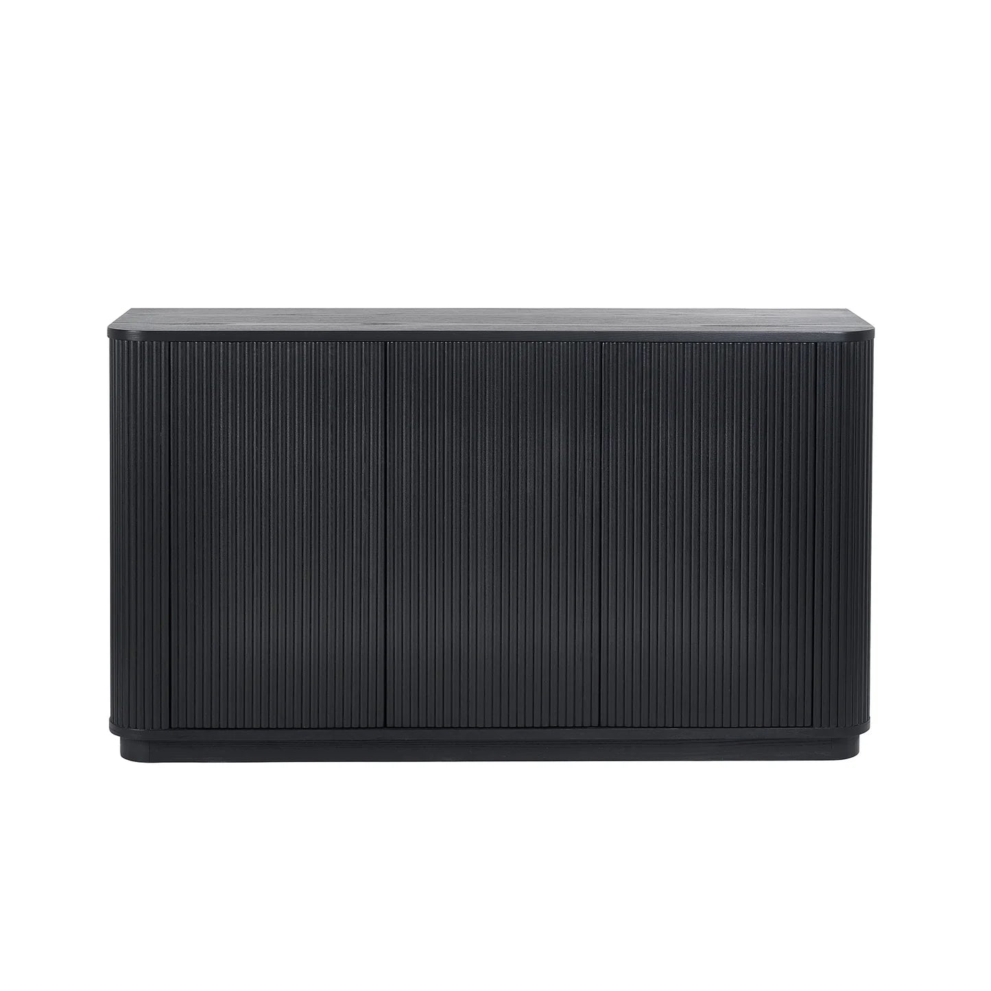 Lewes Black Fluted Sideboard - Pendle Village Furniture
