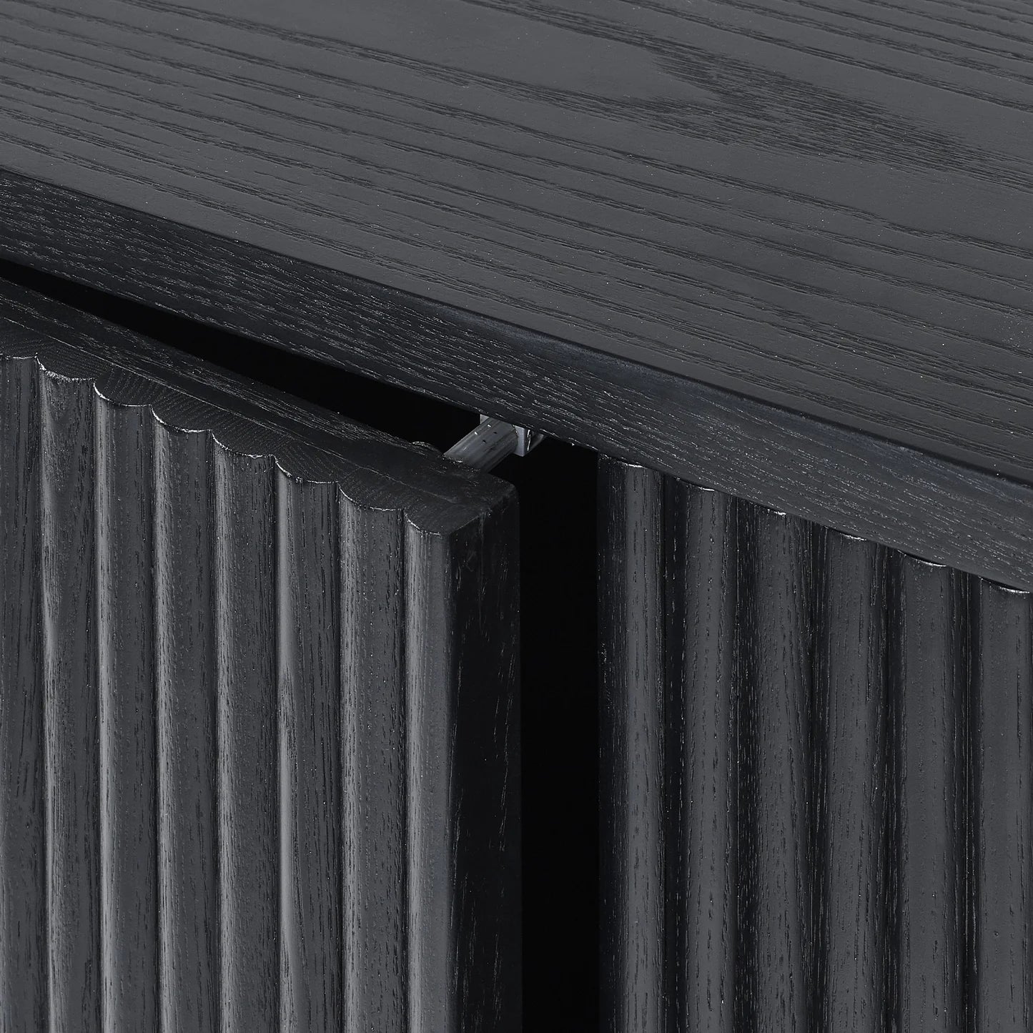 Lewes Black Fluted Sideboard - Pendle Village Furniture