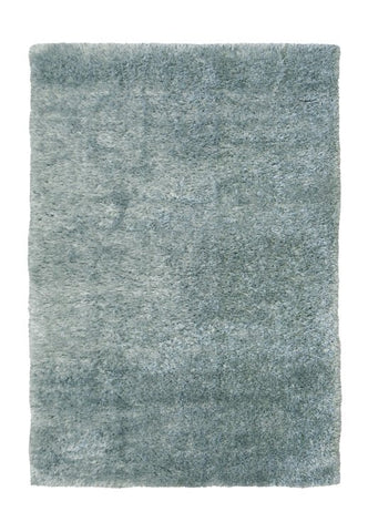 Cozy shaggy rug in pastel blue tone for modern homes.
