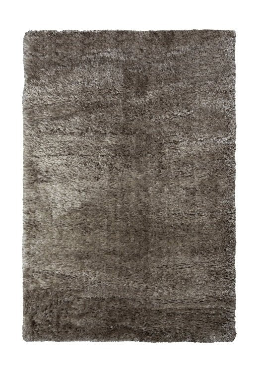 Elegant grey rug adding balance and depth to living space.