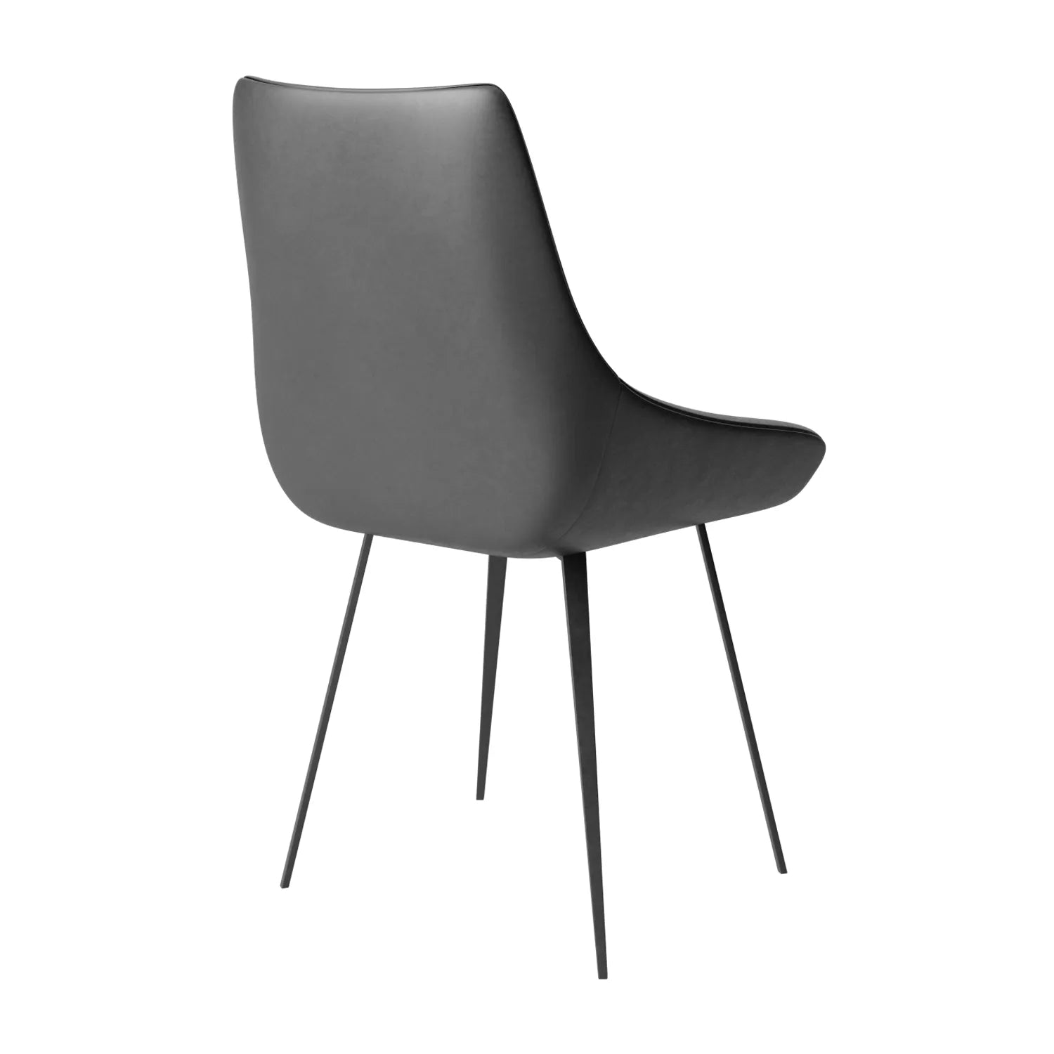 Grey Leather Dining Chairs