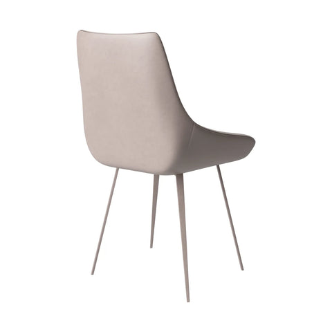 Lanna Taupe Leather Dining Chairs