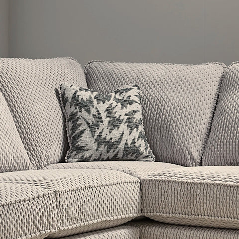 Close up of Laura Chaise Corner Fabric Sofa