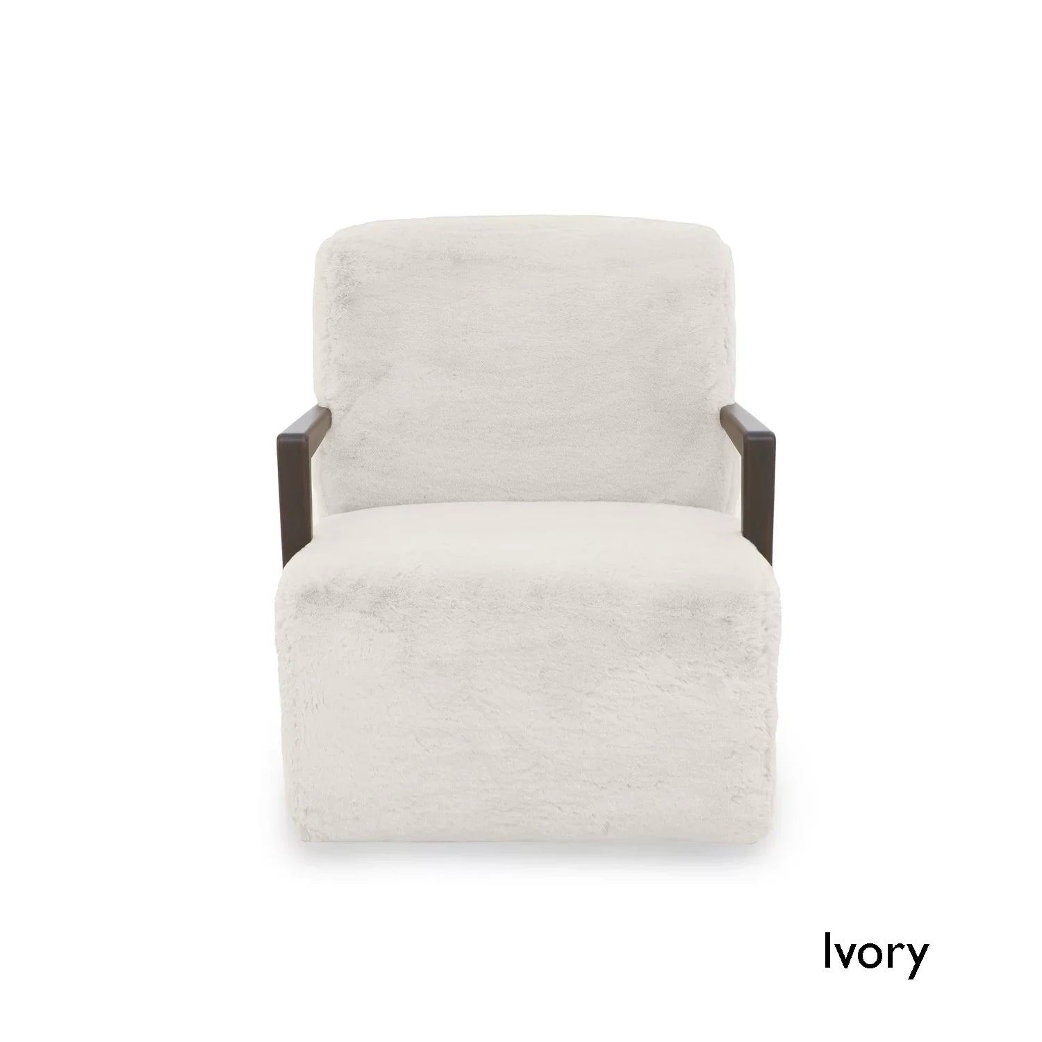Laura Ivory Bear Fabric Accent or Swivel Chair for Living Room