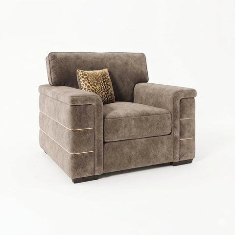 Luxury Glamour Inspire velvet chair with plush seating, soft dappled fabric, and an elegant contemporary design.