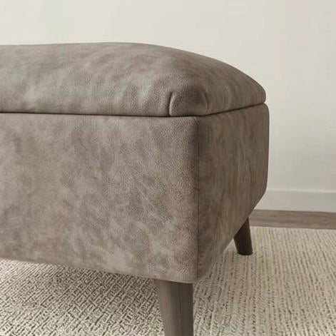 Luxury Glamour Inspire velvet storage footstool with soft dappled fabric and concealed storage design.