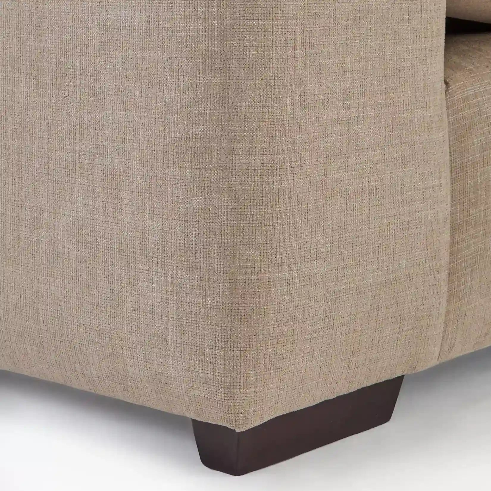 Lennox 2 - Corner - 1 Modular Fabric Sofa in Chenille with Feather Cushions - Pendle Village Furniture