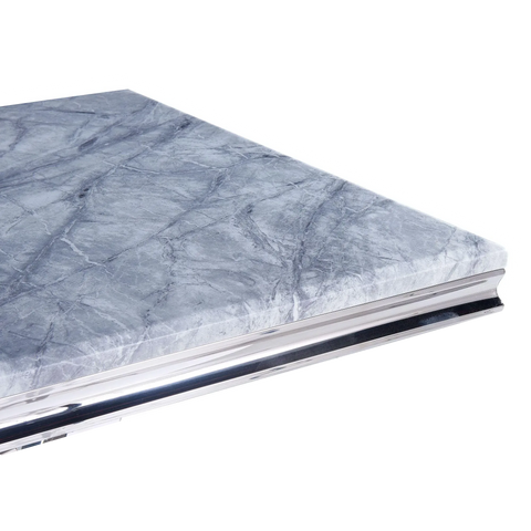 Vida Living Arturo 1.8M Grey Marble Top Dining Table