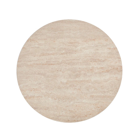 Lima Matt Taupe Coffee Table & End Table Set with Travertine Top
