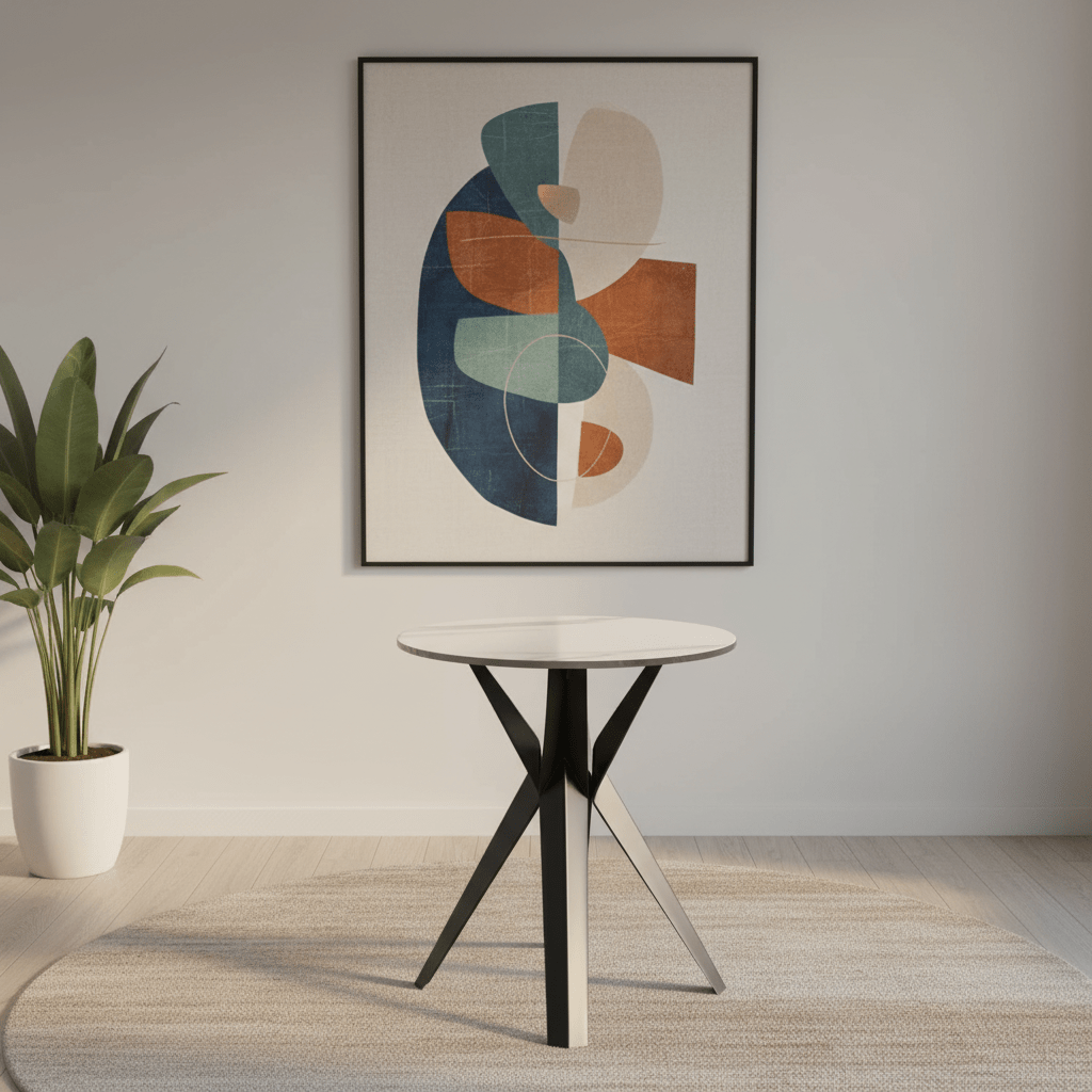 Lina White Gloss Ceramic Side Table