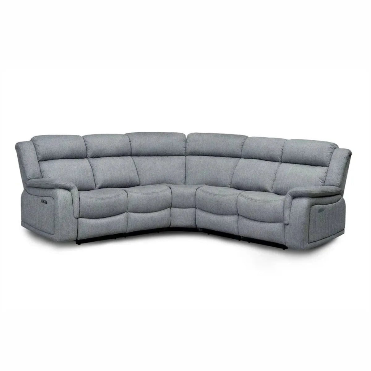 Spacious corner seating dimensions for family living areas.