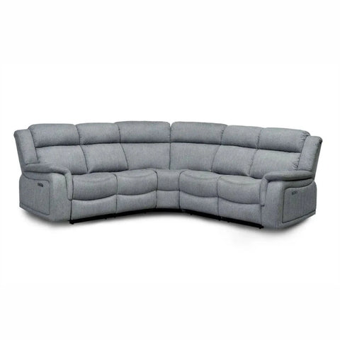 Spacious corner seating dimensions for family living areas.
