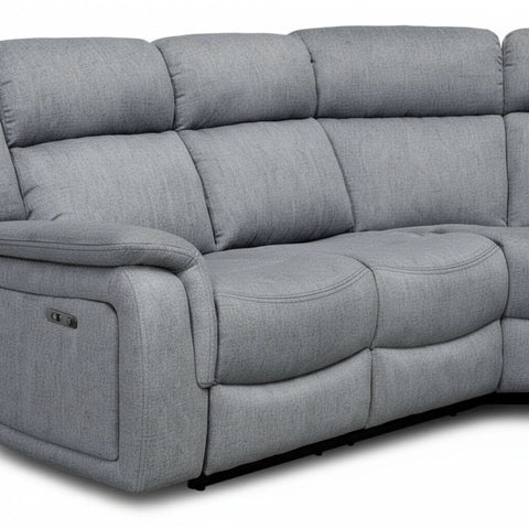 Electric recliner sofa extension dimensions for full relaxation position.