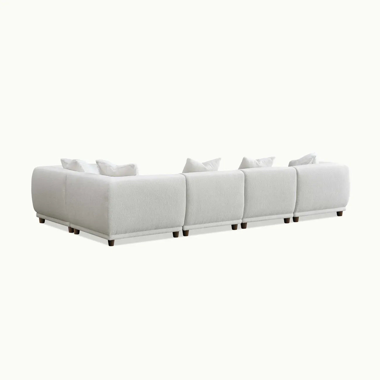 Lottie Modular Corner Group in Polar Boucle Sofa - Pendle Village Furniture