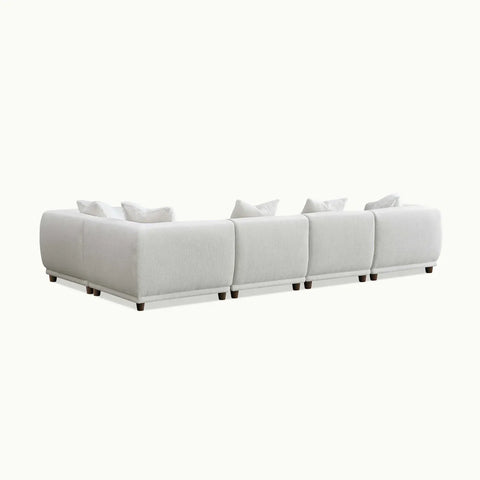 Lottie Modular Corner Group in Polar Boucle Sofa - Pendle Village Furniture