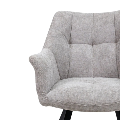 Ludlow Textured Fabric Dining Armchair - Pendle Village Furniture