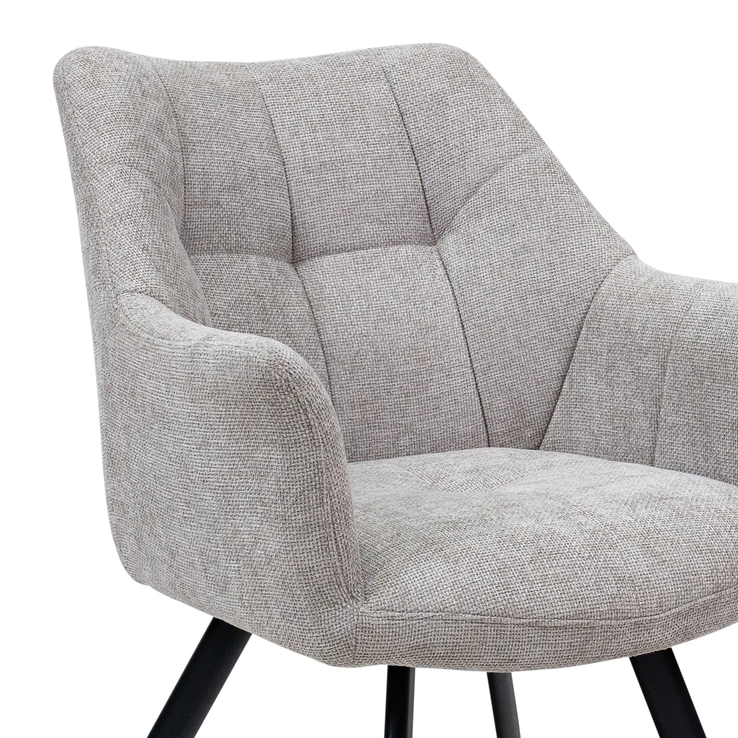 Ludlow Textured Fabric Dining Armchair - Pendle Village Furniture