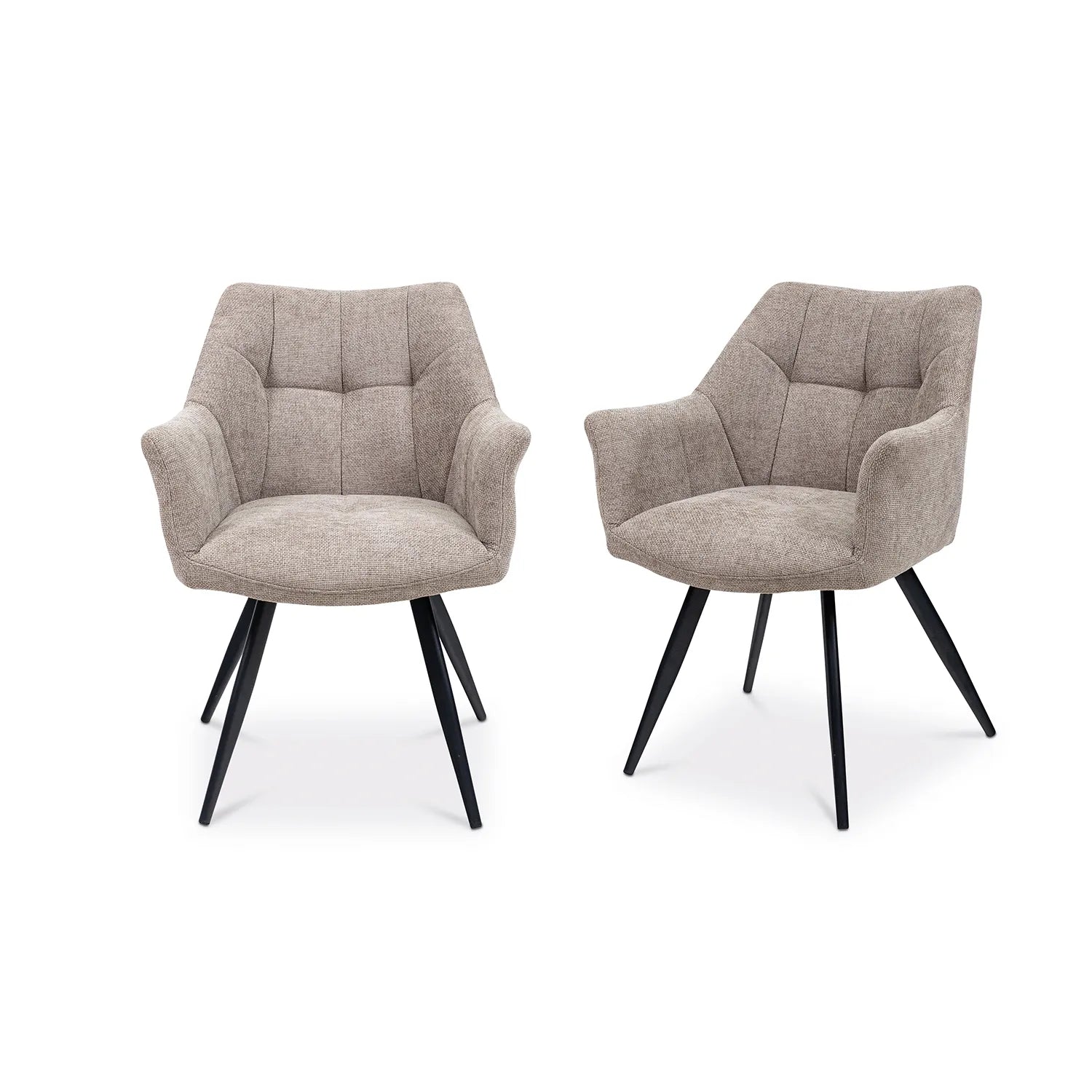 Ludlow Textured Fabric Dining Armchair - Pendle Village Furniture