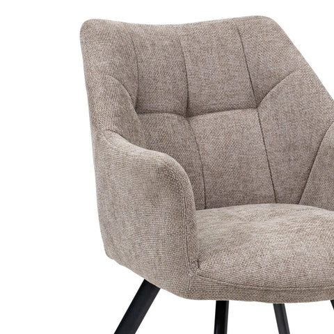 Ludlow Textured Fabric Dining Armchair - Pendle Village Furniture