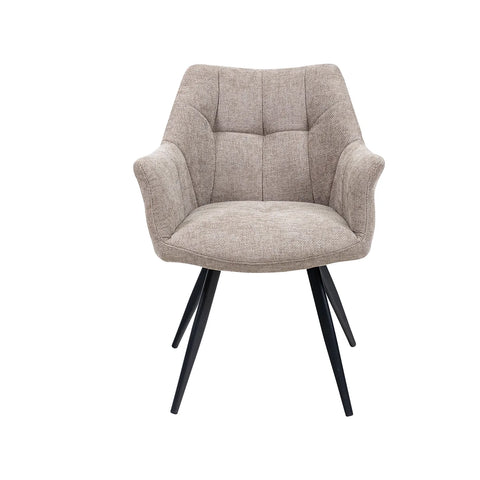 Ludlow Textured Fabric Dining Armchair - Pendle Village Furniture