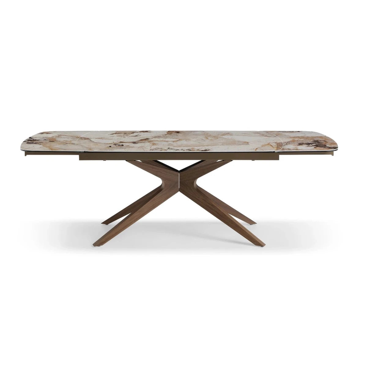 Luna 160 to 240cm extendable stone dining table