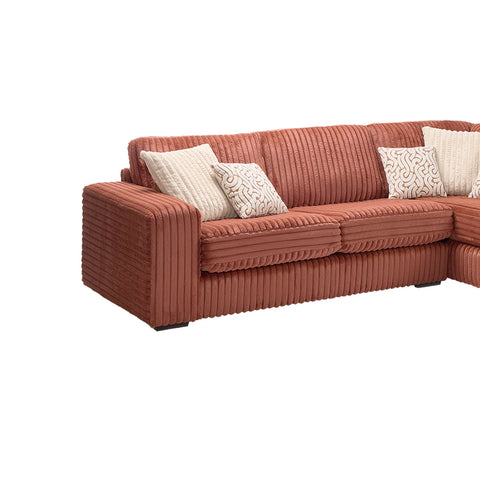 Luton Cosy 3 Seater Chaise Fabric Sofa