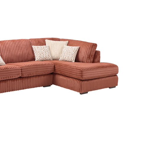 Luton Cosy 3 Seater Chaise Fabric Sofa