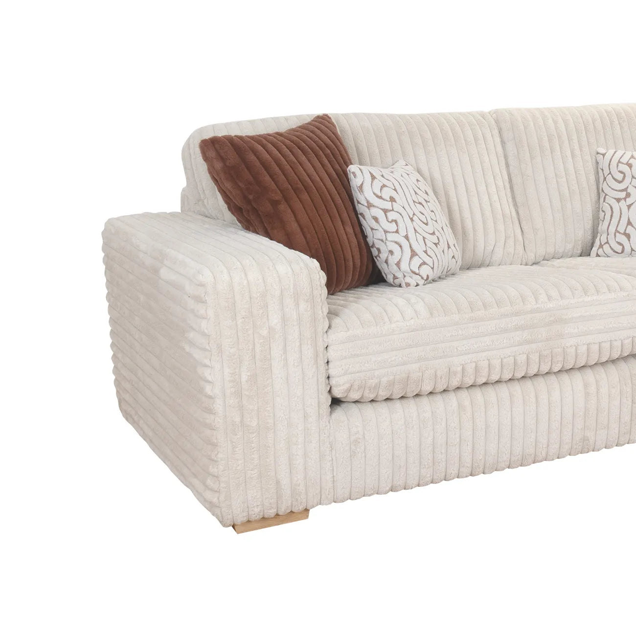 Luton Cosy 3 Seater Chaise Fabric Sofa