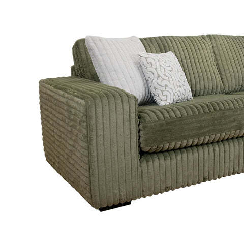 Luton Cosy 3 Seater Chaise Fabric Sofa