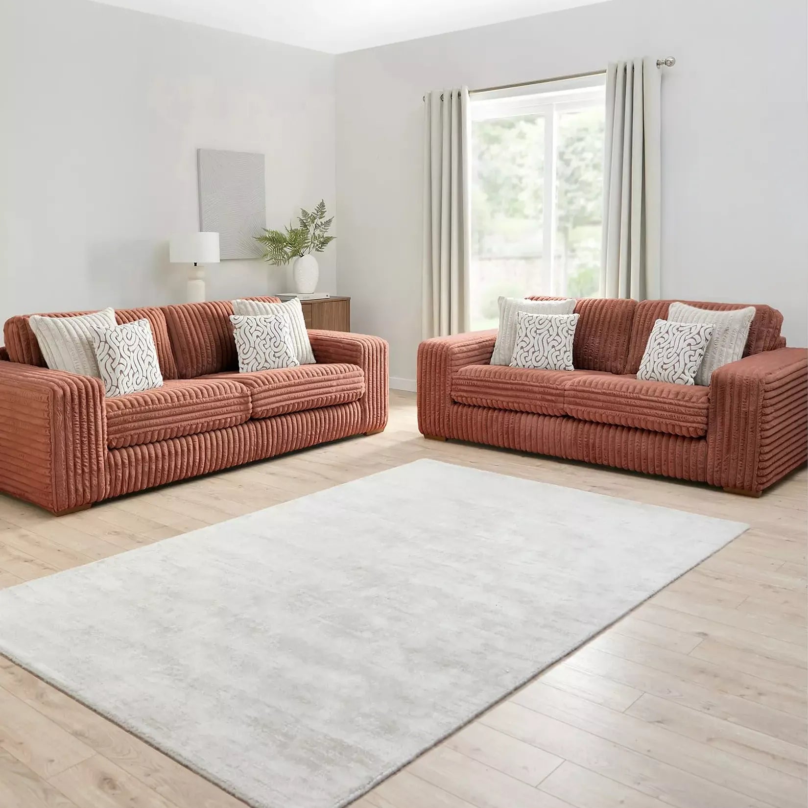 Luton Cosy 3 Seater Fabric Sofa