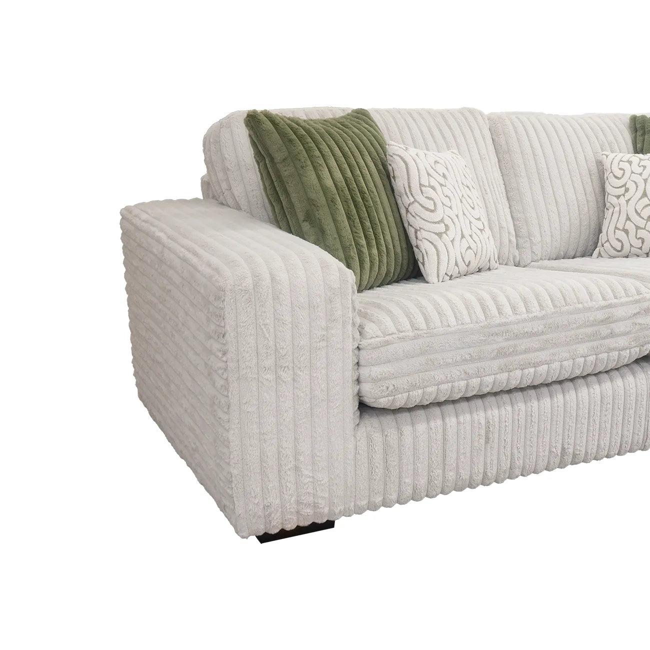 Luton Cosy 3 Seater Chaise Fabric Sofa
