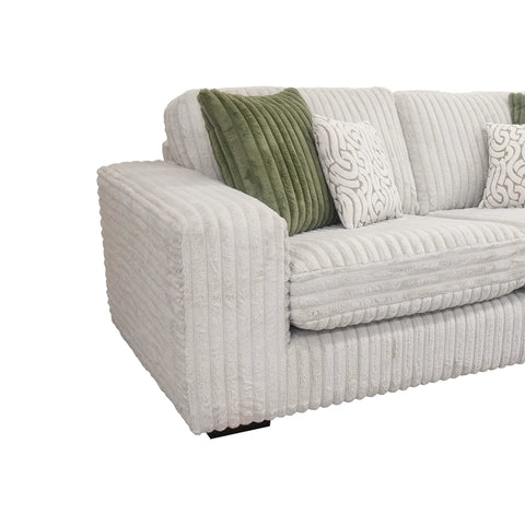 Luton Cosy 3 Seater Chaise Fabric Sofa