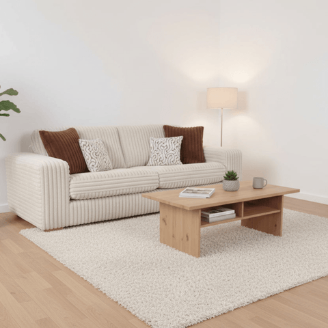 Stylish 2 seater sofa with scatter cushions.