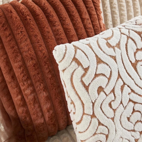 Stylish textured scatter cushions.