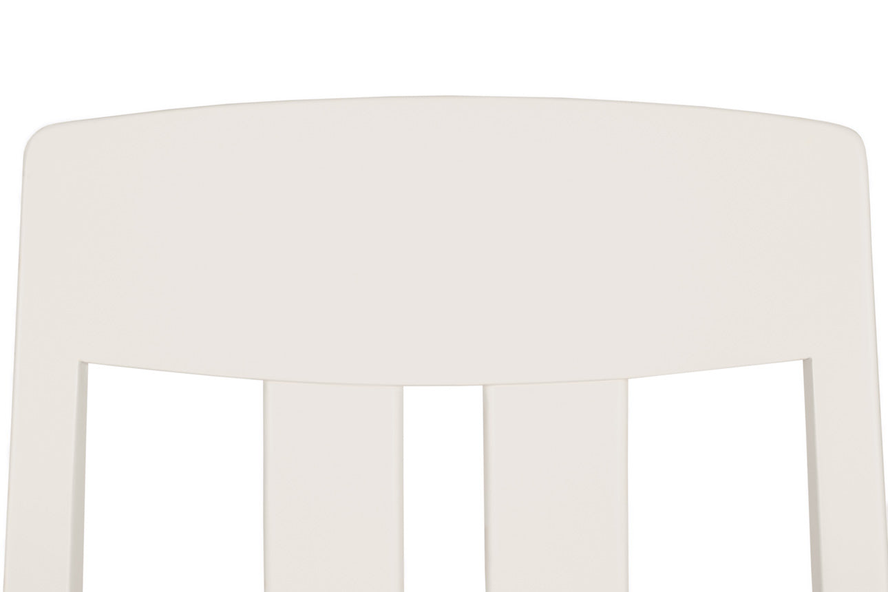 Skye Slat Back Set of 4 Taupe Dining Chairs. Matching furniture available - Chair close up Image