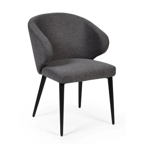 Minerva Grey Fabric Dining Chairs – Set of 4 - Pendle Village Furniture