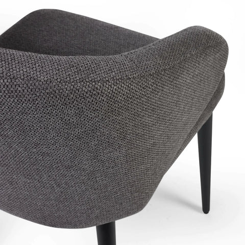 Minerva Grey Fabric Dining Chairs – Set of 4 - Pendle Village Furniture