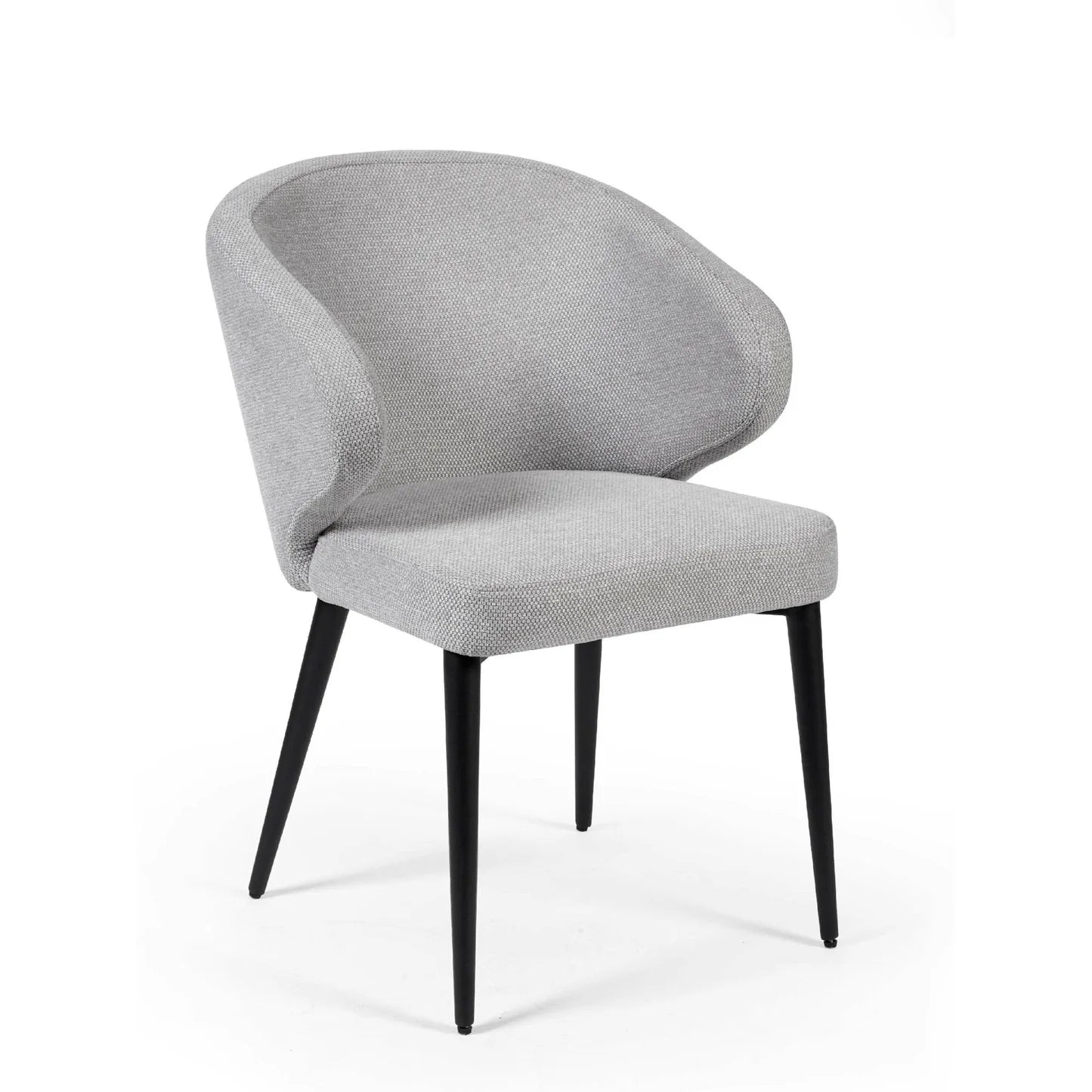 Minerva Grey Fabric Dining Chairs – Set of 4 - Pendle Village Furniture