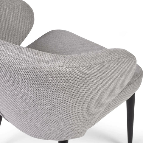 Minerva Grey Fabric Dining Chairs – Set of 4 - Pendle Village Furniture