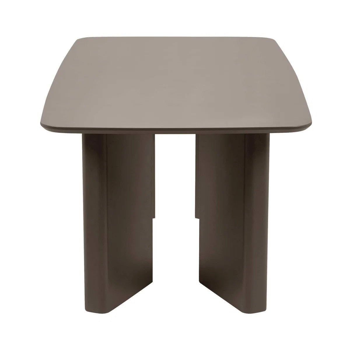 Large Modern Morocco 200cm Matt Chocolate Rectangular Dining Table