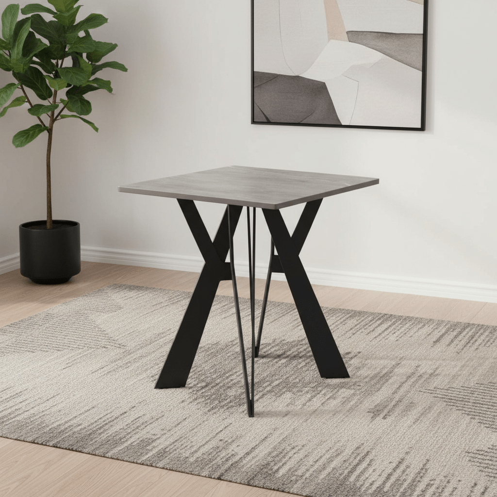 Murano Grey Ceramic Side Table