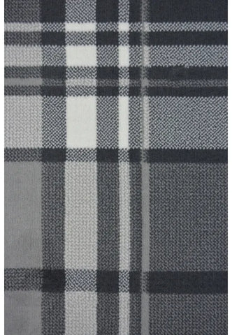 Polypropylene rug with soft pile and durable construction.