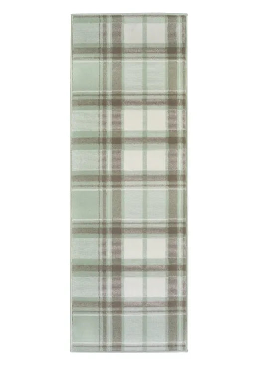 Contemporary runner with subtle sage colour palette.