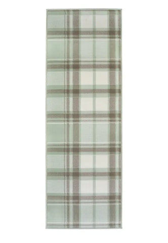 Contemporary runner with subtle sage colour palette.