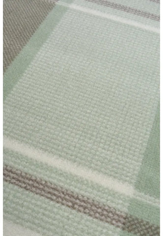 Minimalist runner with soft green tones for modern interiors.